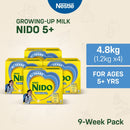 [FREE 90g] NIDO 5+ Powdered Milk For School Age Children Above 5 Years Old 1.2kg