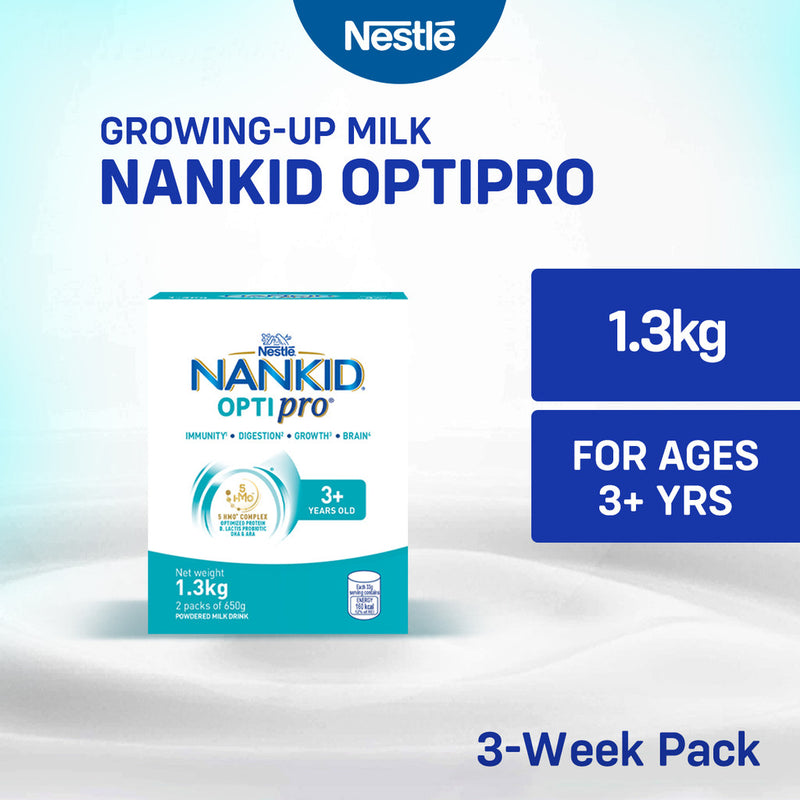 Nankid Optipro Four Powdered Milk for Children Above 3 Years Old 1.3kg