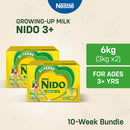 NIDO 3+ Powdered Milk Drink for Children Over 3 Years Old 3kg (3kg x2)