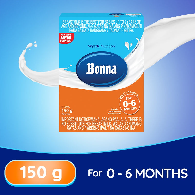 BONNA Stage 1 Infant Formula for 0 to 6 months 150g
