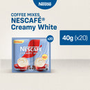 NESCAFE Creamy White 3-in-1 Coffee Twin Pack 40g - Pack of 20