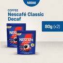 NESCAFE Classic Decaf Instant Coffee 80g - Pack of 2