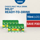 [BUY 20 SAVE 30] Milo Ready-to-Drink Flavoured Milk 110ml - Pack of 20