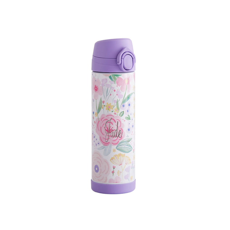 [NOT FOR SALE] Mackenzie Lavender Floral Blooms Large Insulated Water Bottle