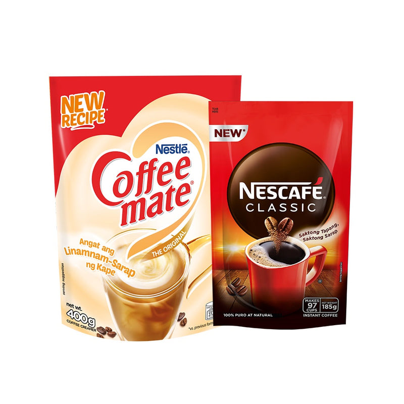 NESCAFÉ Classic Instant Coffee 185g and COFFEE MATE Coffee Creamer 400g