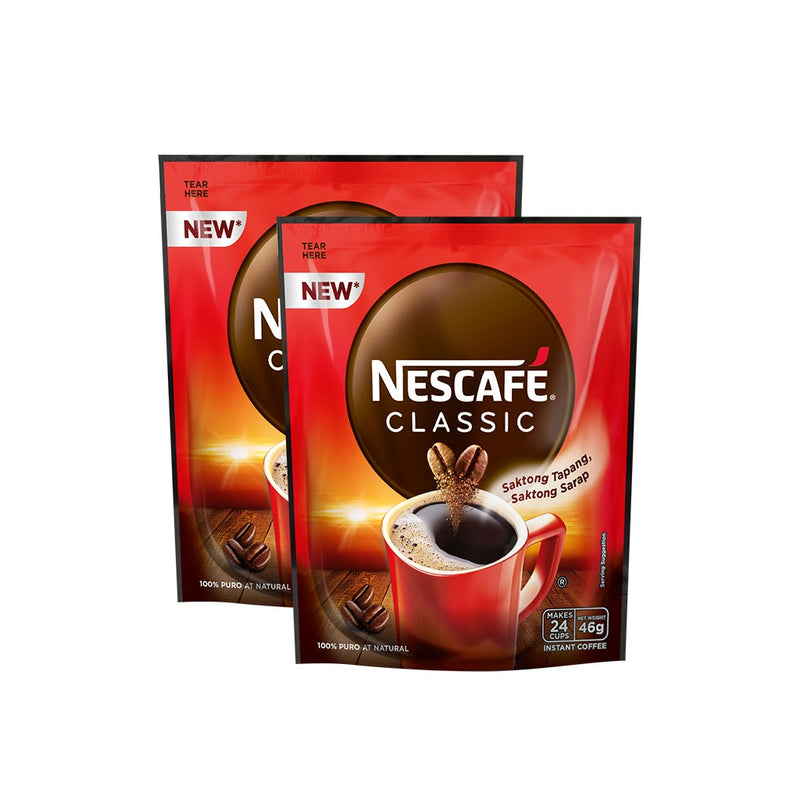 NESCAFE Classic Instant Coffee 46g - Pack of 2