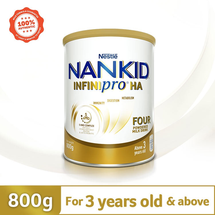 Nankid Infinipro HW Four Powdered Milk for Children Above 3 Years Old 800g