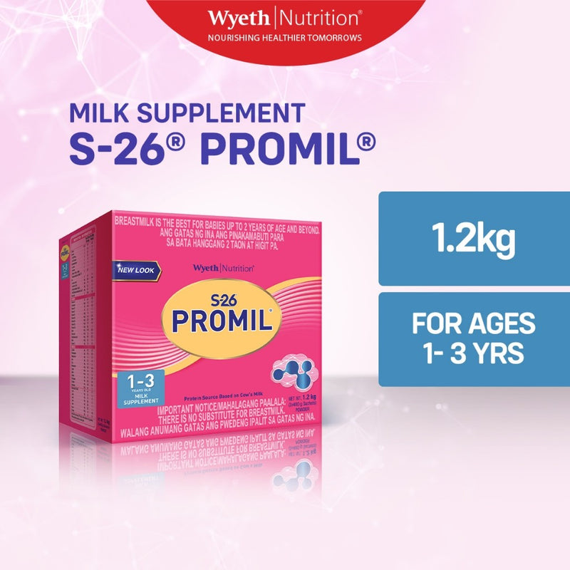 S-26 Promil Milk Supplement for Children 1 to 3 Years Old 1.2kg