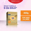 S-26 Gold One Infant Formula for 0 to 6 Months 400g