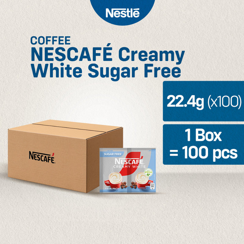 [CASE DEAL] Nescafe Creamy White Twin Pack Sugar Free 22.4g - Pack of 100