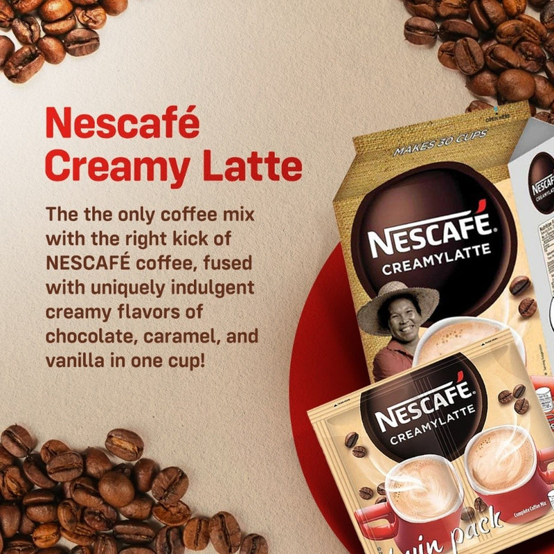 [CASE DEAL] Nescafe Creamy Latte 3-in-1 Coffee Twin Pack 51g - Pack of 200