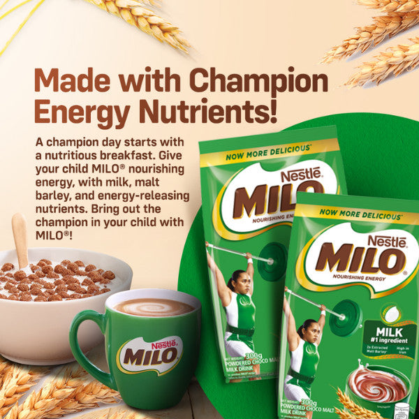 Milo Powdered Choco Malt Milk Drink 600g - Pack of 2