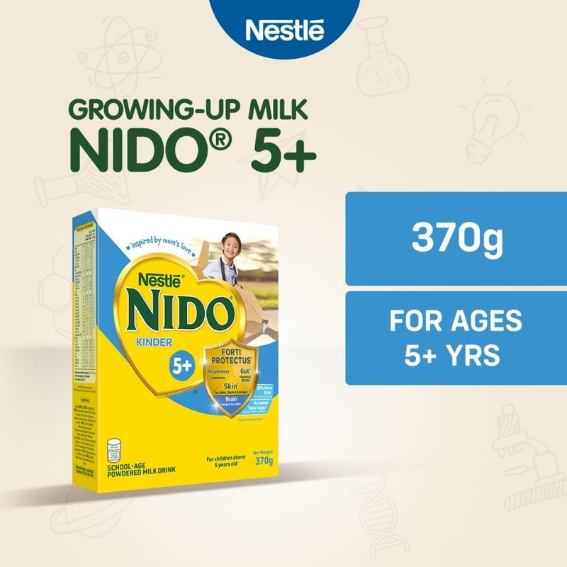 NIDO 5+ Powdered Milk Drink For Children Above 5 Years Old Box 370g
