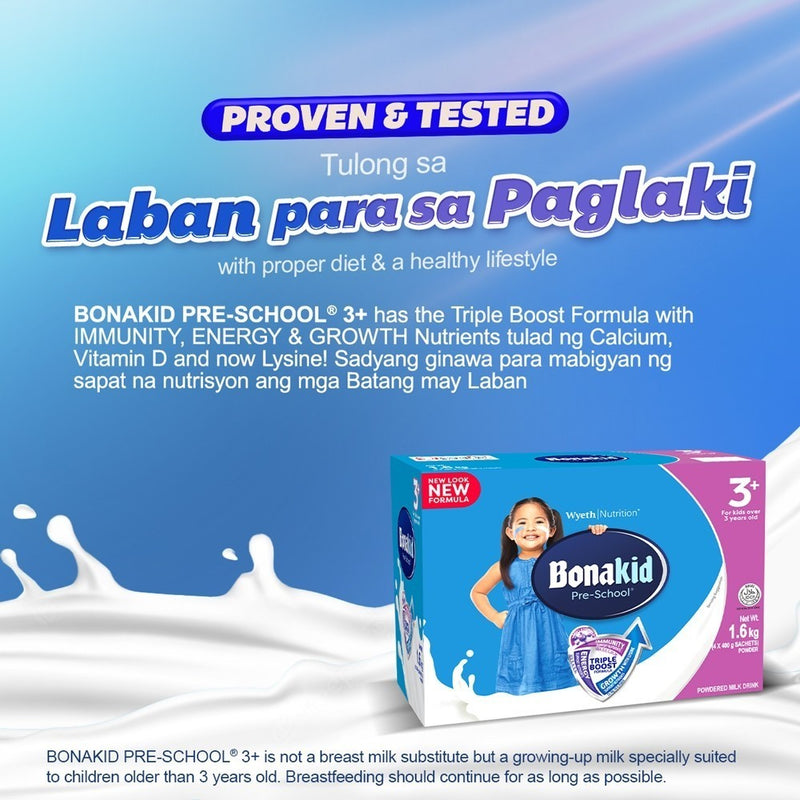 Bonakid Pre-School 3+ Powdered Milk Drink for Children Over 3 Years Old 350g