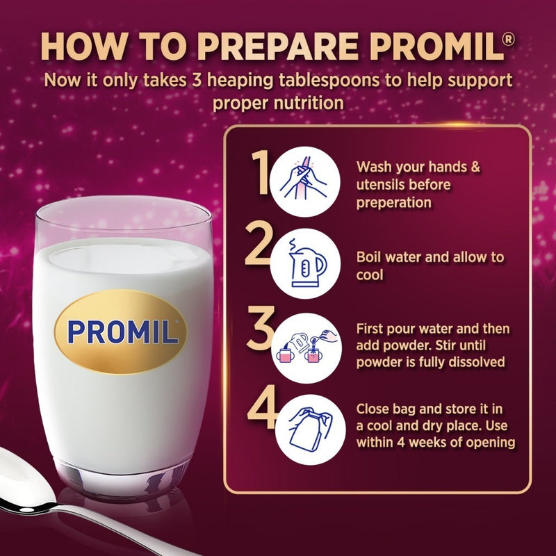 PROMIL GOLD FOUR Powdered Milk Drink for Pre-Schoolers 3 to 5 Years Old 3.6kg (1.8kg - Pack of 2)