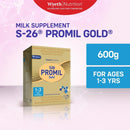S-26 PROMIL GOLD for 1 to 3 years Old 600g