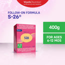 S-26 Two Follow-on Formula for 6 to 12 Months 400g
