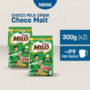 Milo Powdered Choco Malt Milk Drink 300g - Pack of 2
