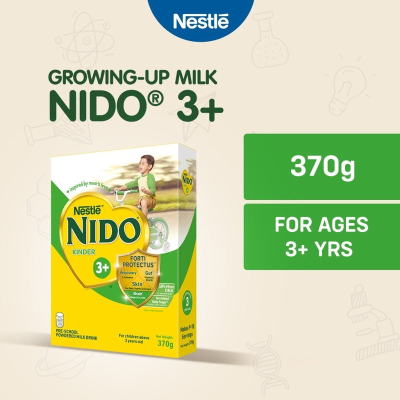 NIDO 3+ Powdered Milk Drink For Pre-Schoolers Above 3 Years Old 370g