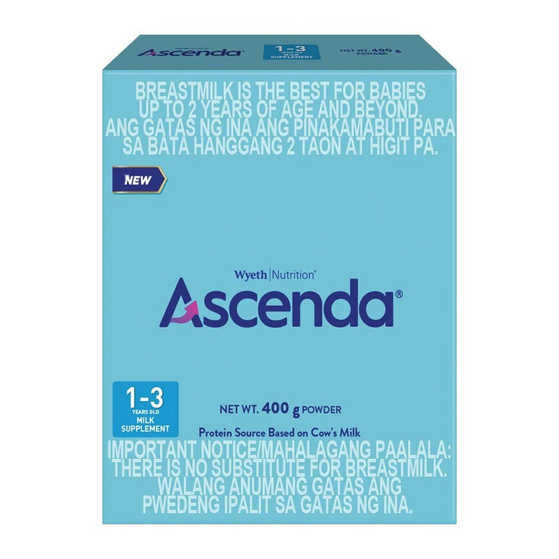 Ascenda Milk Supplement for Children 1 to 3 Years Old 400g