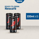 [NEW] Nescafe Ready to Drink Ice Black 220ml - Pack of 3