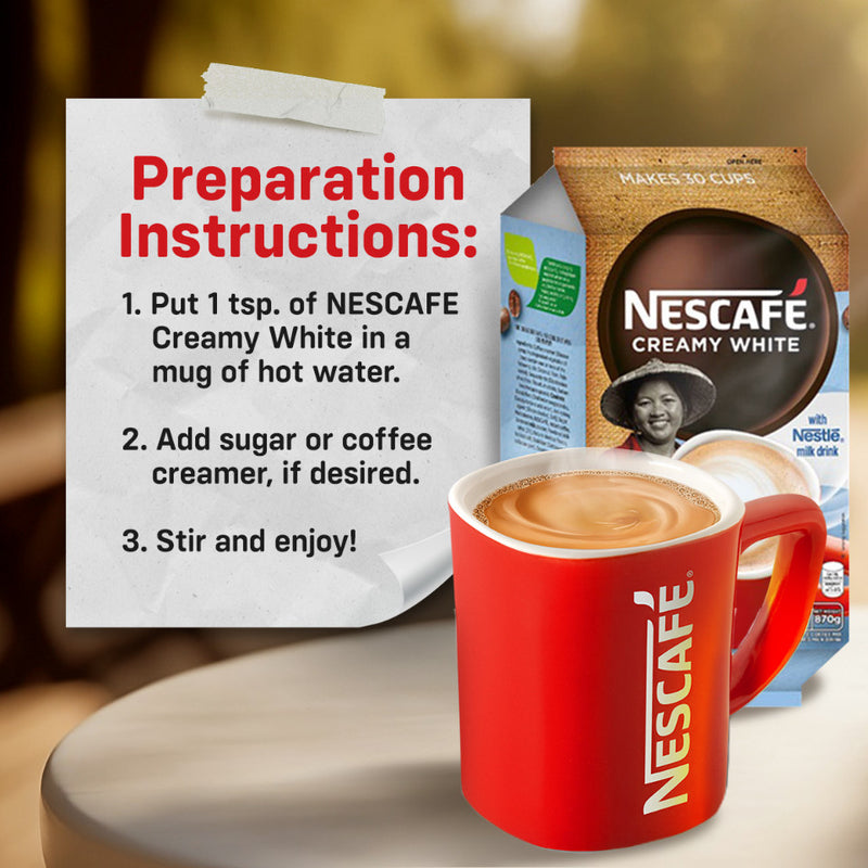 [Buy 10 Get 1] Nescafe Creamy White 3-in-1 Coffee Twin Pack 51g - Pack of 10+1
