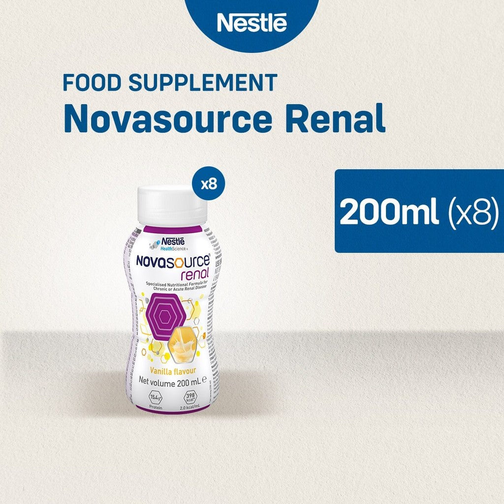 NOVASOURCE Renal Specialized Nutritional Formula 200ml - Pack of 8