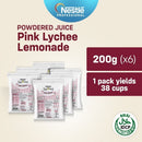 Nestle Pink Lychee Lemonade 200g - Pack of 6