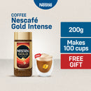 Nescafe Gold Intense Coffee 200g with FREE Double Wall Glass