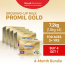 [BUY 4 GET 1] PROMIL GOLD FOUR Powdered Milk Drink for Over 3 Years Old 9kg [1.8kg x 5]