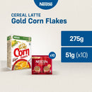 Gold Cornflakes Cereal Milk Latte Bundle (Gold Cornflakes 275g + Nescafe Original  Twinpack x 10)