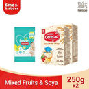 Cerelac Mixed Fruits & Soya 250g - Pack of 2 with FREE Pampers Baby Overnight Pants Sampler Small