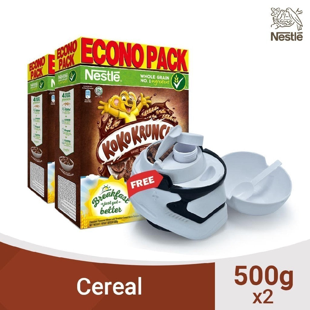 Koko Krunch 500g (Pack of 2) with Free Star Wars Cereal Bowl