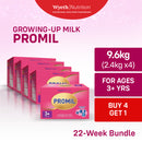 [BUY 4 GET 1] PROMIL FOUR Powdered Milk Drink for Over 3 Years Old 12kg [2.4kg x 5]