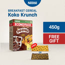 Koko Krunch Chocolate Breakfast Cereal 450g with FREE Koko Krunch Pencil Case - Whole Grain, Vitamins & Minerals