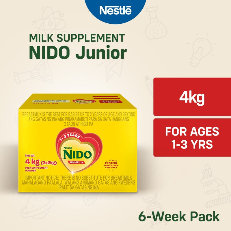 [ONLINE EXCLUSIVE] NIDO JUNIOR 1+ Milk Supplement For Children 1-3 Years Old 4kg