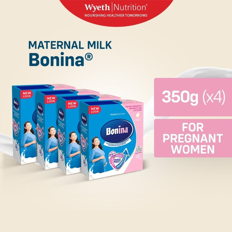BONINA Maternal Milk Supplement for Pregnant and Breastfeeding Moms 1.4kg (350g - Pack of 4)