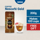 Nescafe Gold Instant Coffee 200g in Gift Box with FREE Double Wall Glass
