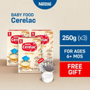 [FREE RAMADAN LAMP] Cerelac Rice & Soya Infant Cereal 250g - Pack of 3