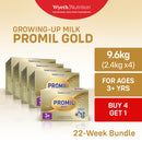 [BUY 4 GET 1] PROMIL GOLD FOUR Powdered Milk Drink for Over 3 Years Old 12kg [2.4kg x 5]