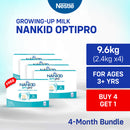 [BUY 4 GET 1] NANKID OptiPro Four Powdered Milk For Children Above 3 Years Old 12kg [2.4kg x 5]