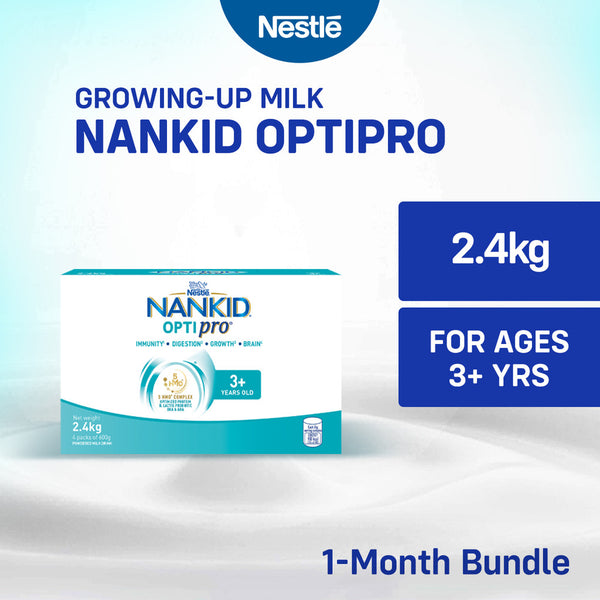 Nankid Optipro Four Powdered Milk for Children Above 3 Years Old 2.4kg