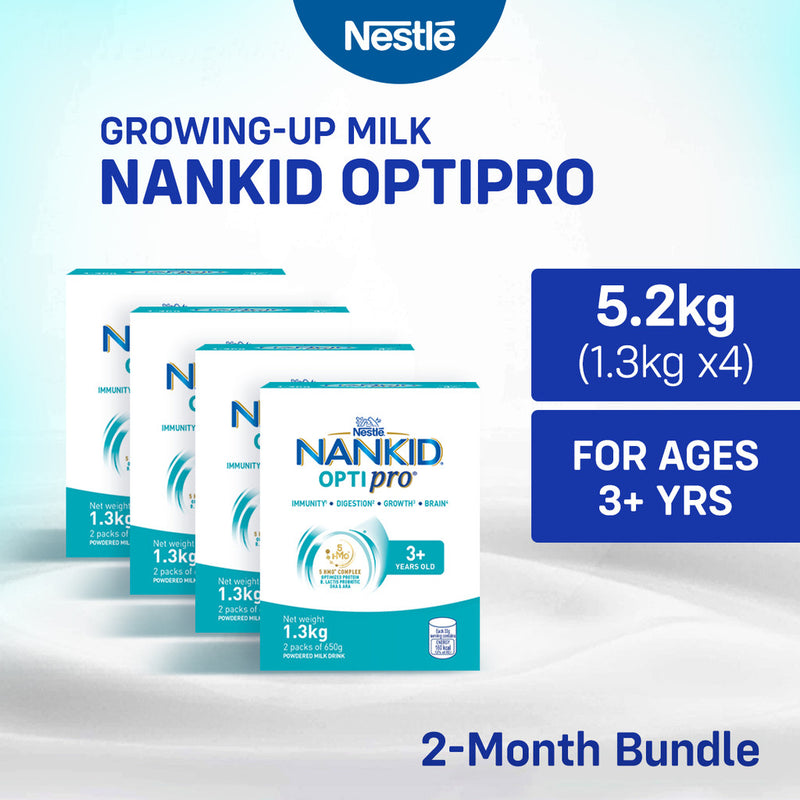 Nankid Optipro Four Powdered Milk for Children Above 3 Years Old 1.3kg