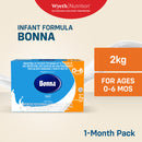 Bonna Stage 1 Infant Formula for 0 to 6 Months 2kg