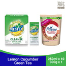 NESTEA Cleanse Powdered Green Tea 250ml - Pack of 10 + Fitnesse Granola Cranberry Cereal 300g