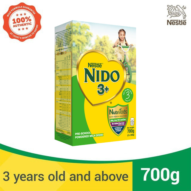 NIDO® 3+ Powdered Milk Drink For Pre-Schoolers Above 3 Years Old 700g