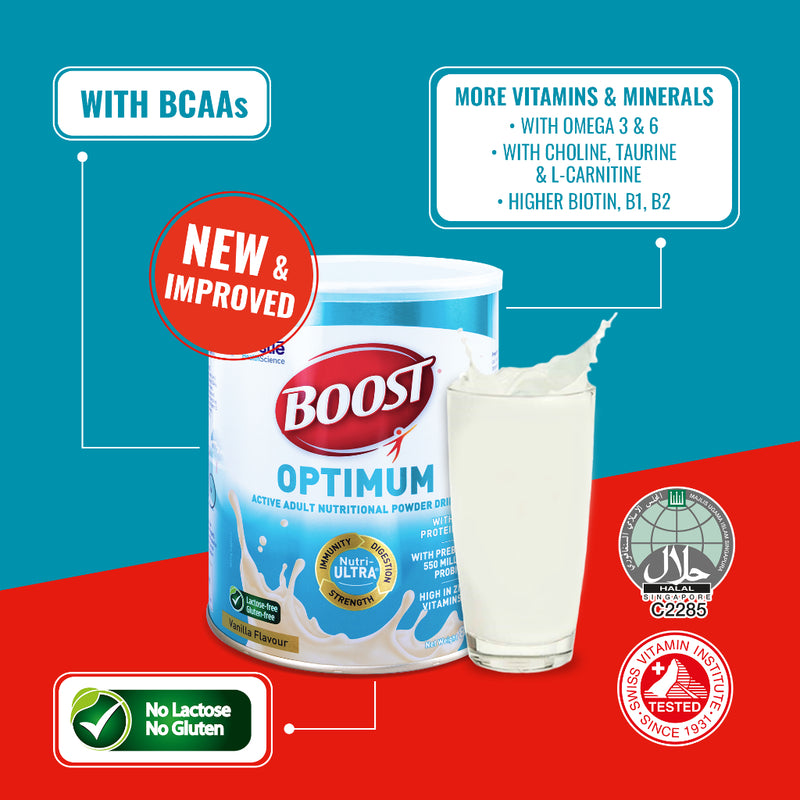 Boost Optimum Vanilla Adult Milk Powder 800g