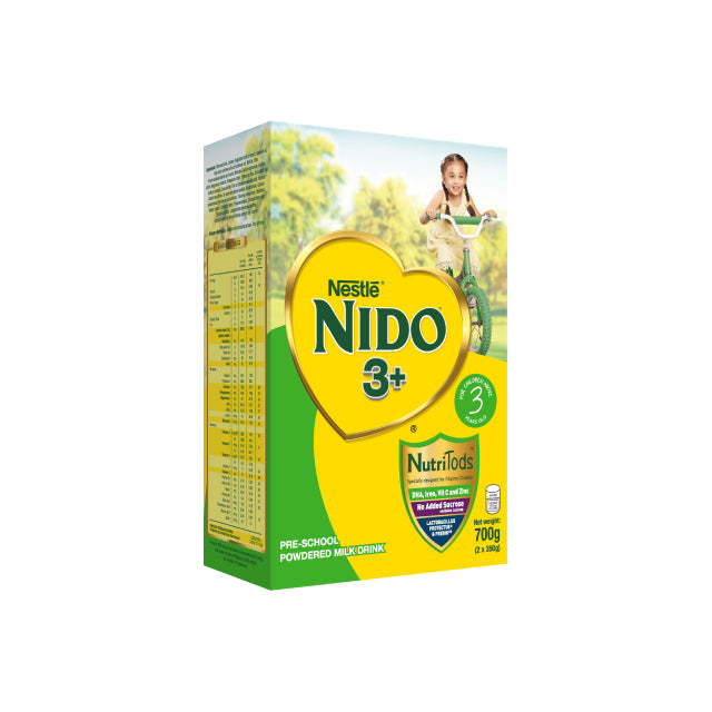 Nido 3+ Powdered Milk Drink for Pre-Schoolers Above 3 Years Old 700g