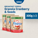 Fitnesse Granola Cranberry and Pumpkin Seeds Breakfast Cereal 300g - Pack of 3