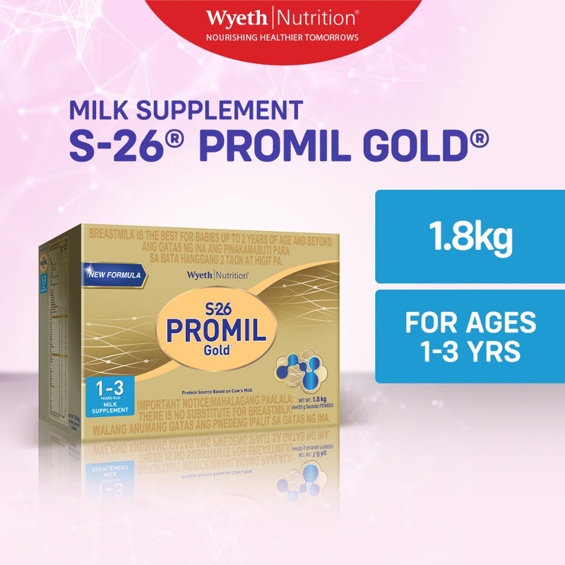 S-26 Promil Gold Milk Supplement for Children 1 to 3 Years Old 1.8kg